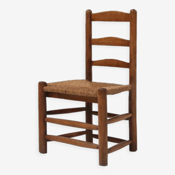 French rustic Wabi-Sabi chair 1850