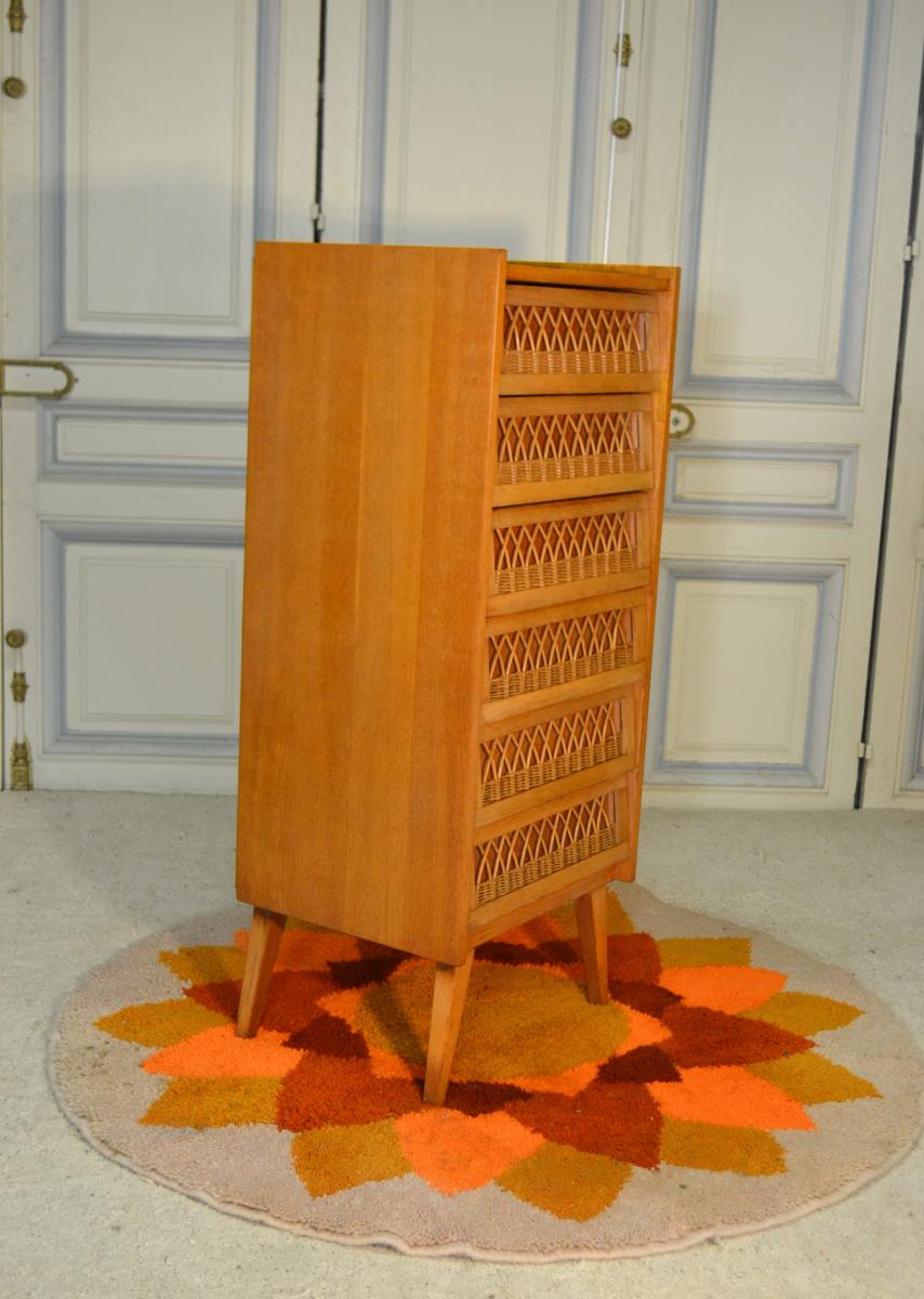 Chest in oak in the 1960s