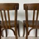 Ensemble de 4 chaises bistrot vintage 50