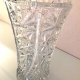Vase en verre taillé / vintage années 60-70