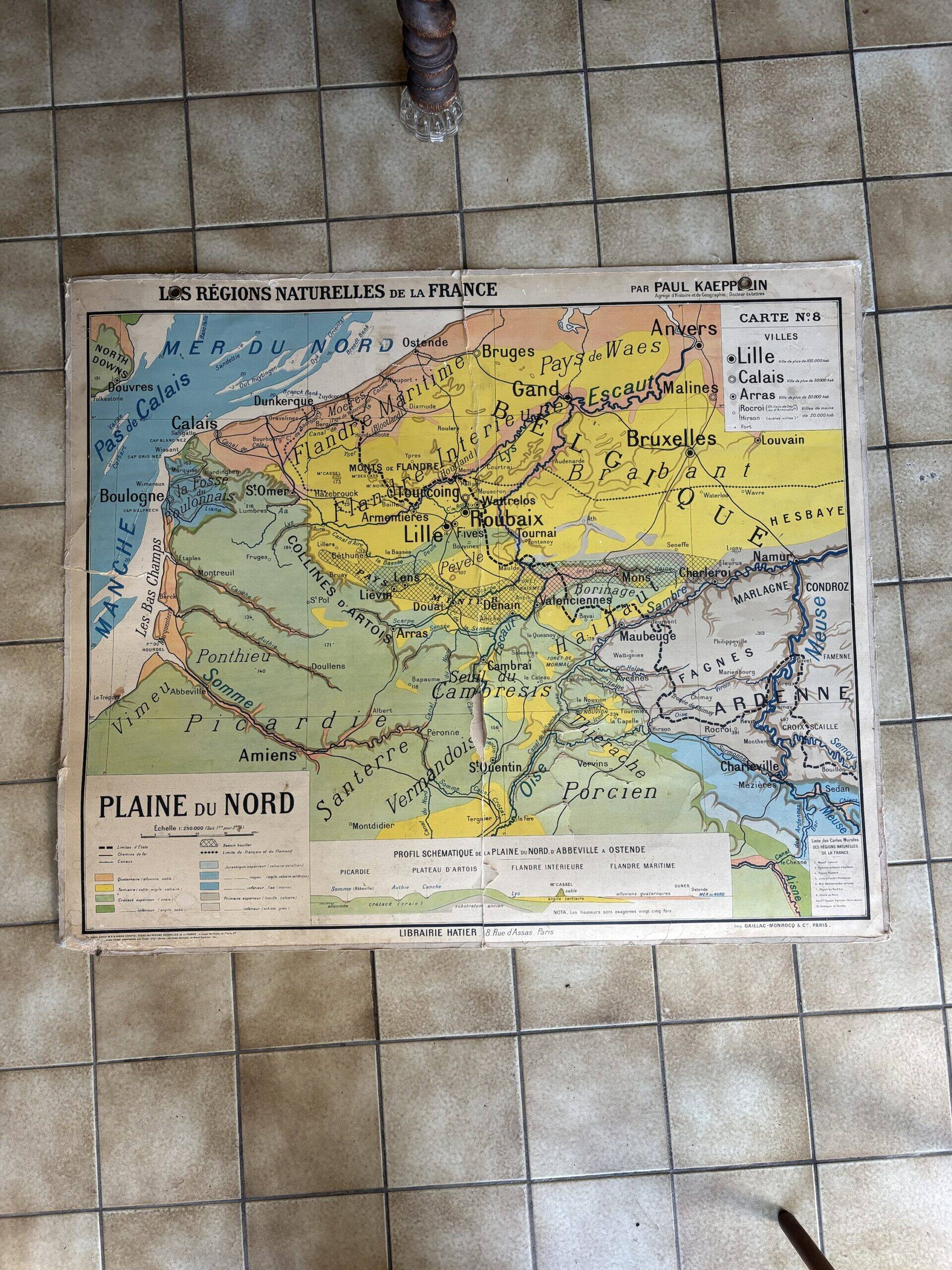 Carte scolaire Hatier - Plaines du Nord