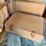 Old cabin trunk in vellum
