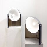 Mid-Century Modern Pair of Chrome and Plexiglass, 1970s