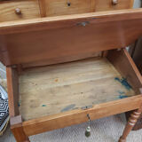 Stepped walnut desk