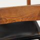 Set of 4 S24 chairs by Pierre Chapo – Solid elm and black leather – 1970