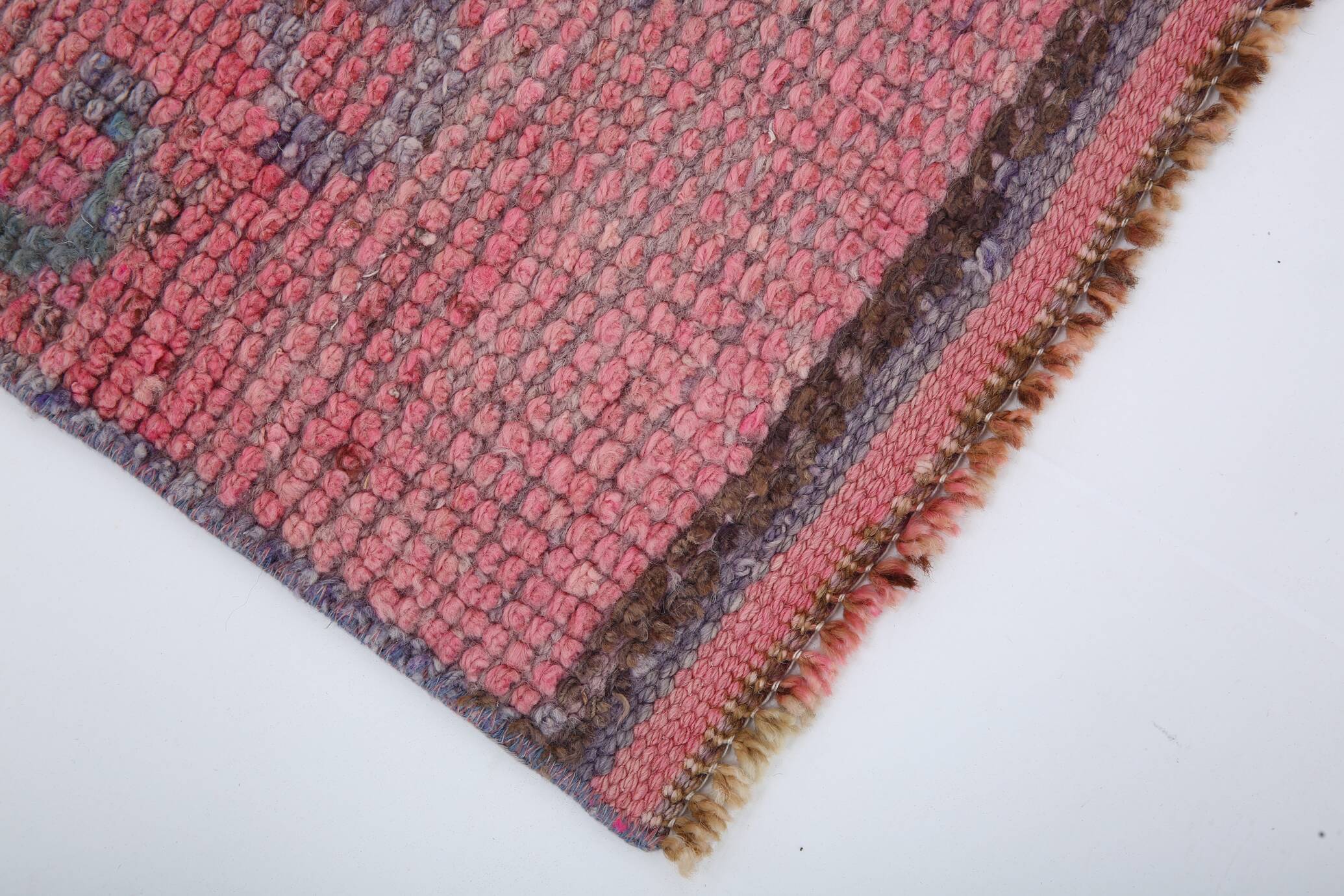 3x10 Soft Pastel Pink Vintage Runner Rug, 87x300Cm