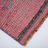 3x10 Soft Pastel Pink Vintage Runner Rug, 87x300Cm