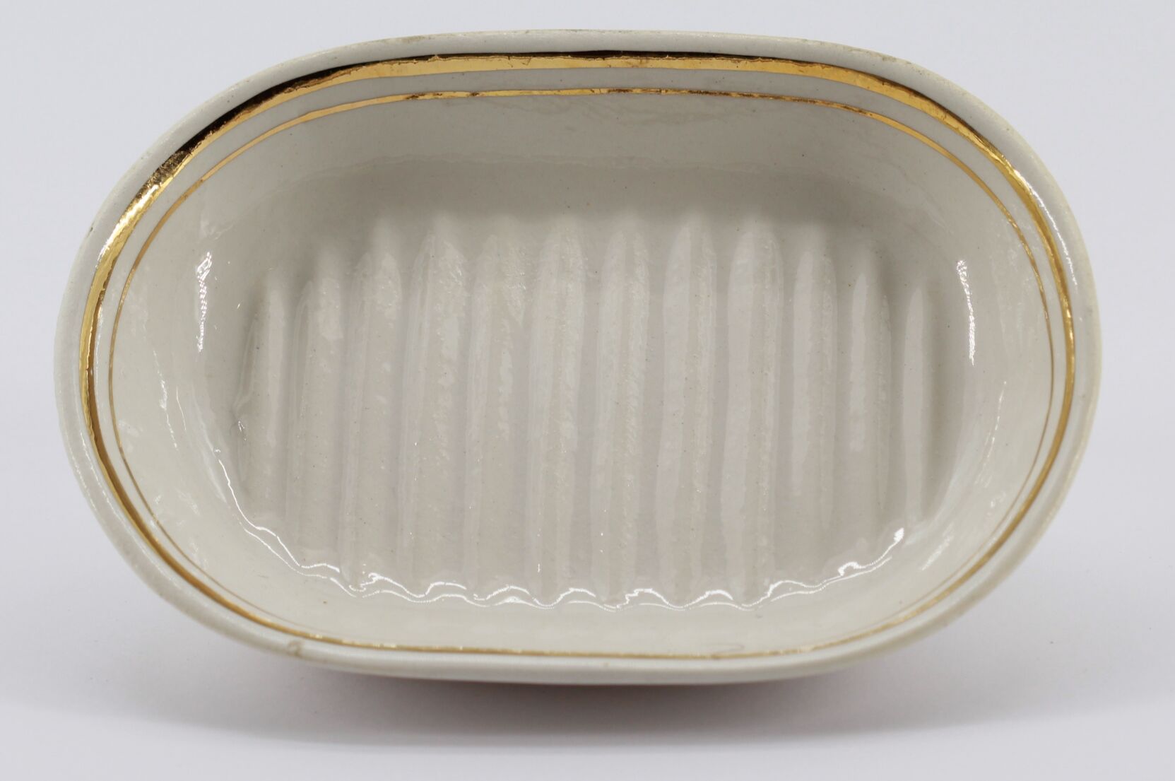 Antique porcelain soap holder