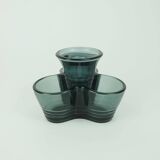 Mid century vase with candlestick kurt radtke wmf 1958 tourmaline-colored crystal glass