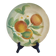Majolica Oranges Plate by Keller & Guerin Saint Clement, France 1900s