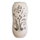 Stoneware vase decorated with silver flowers, Grazia model, modern Swedish.