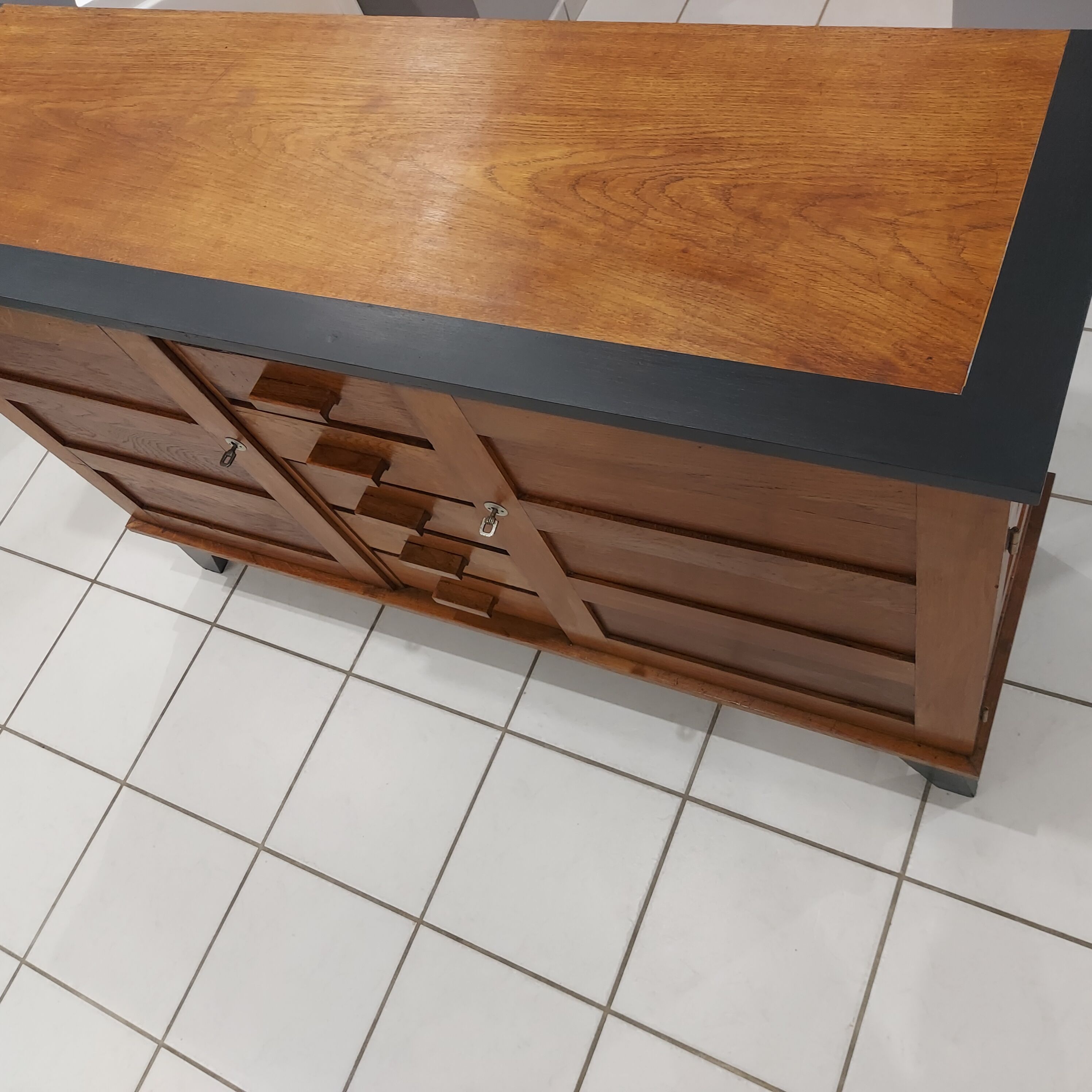 Furniture Enfilade René Gabriel vintage 1960s.