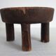 Tabouret Africain ancien en bois baoulé, Côte d'Ivoire