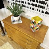 Vintage chest of drawers compass feet