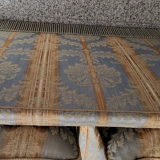 Jacquard fabric sofa with feather filling