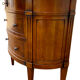 Commode demi-lune 3 tiroirs en merisier style Louis XVI