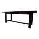 Jean Batenburg dark stained oak dining table for MI, Belgium, circa 1969
