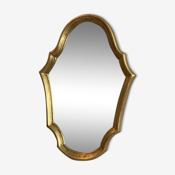Miroir doré de style classique - 33x22cm