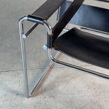 Marcel Breuer Wassily Chair for Gavina, Bauhaus Icon in Leather, 1960s
