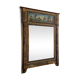 Miroir trumeau époque Restauration - Décor fixé sous verre