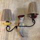 Vintage ceramic wall lights
