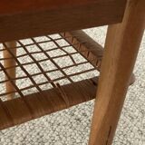 Table basse vintage danoise en teck (années 1960)