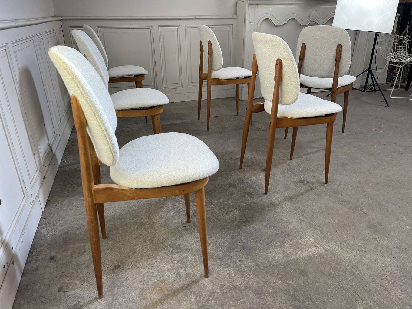 Six Baumann chairs 1950 "Pégase"
