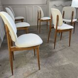 Six Baumann chairs 1950 "Pégase"