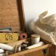 Sewing box with compartments