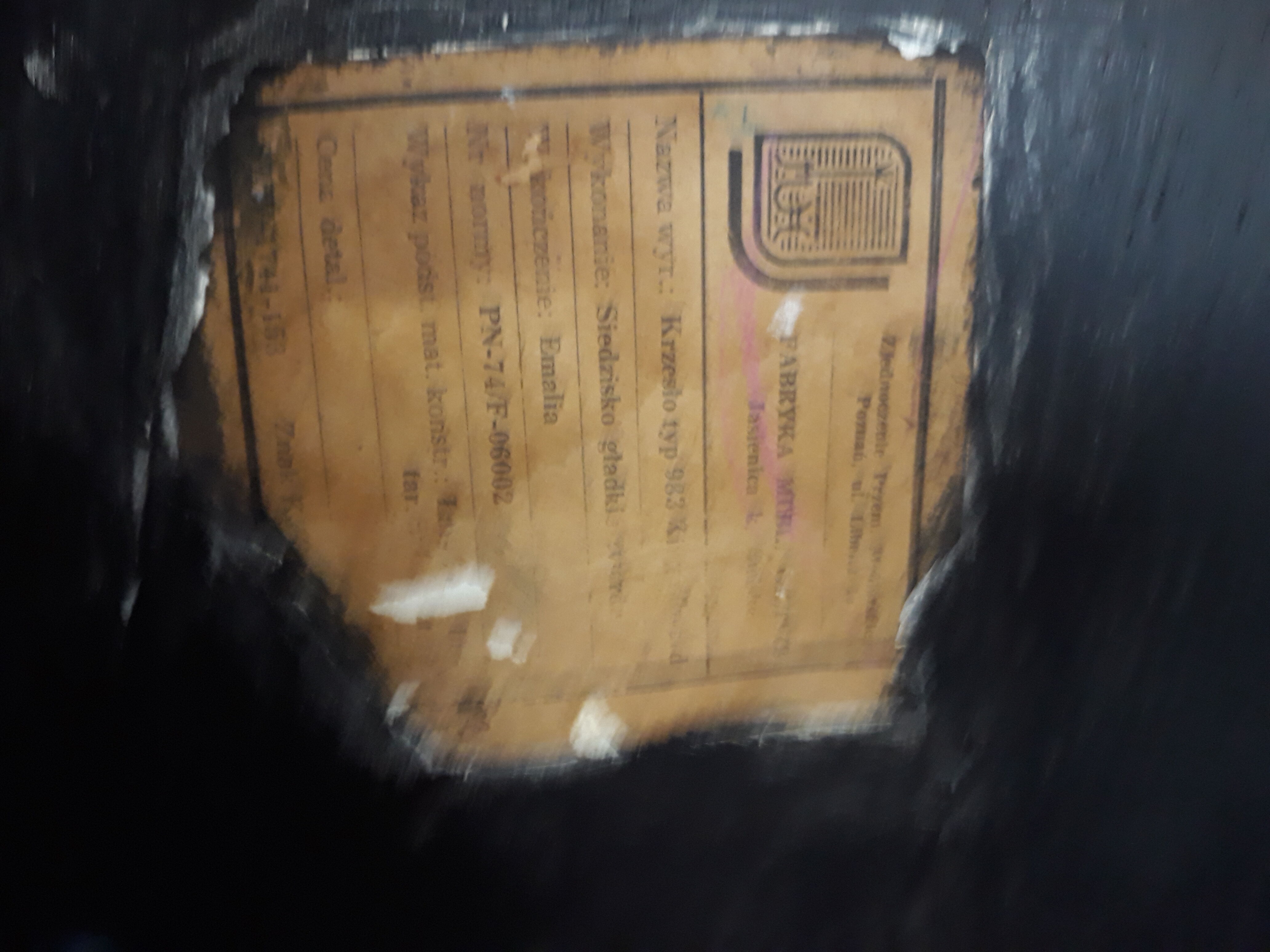 Black vintage bistro chair