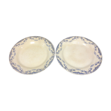Lot 2 anciennes assiettes Creil & Montereau modèle Mireille