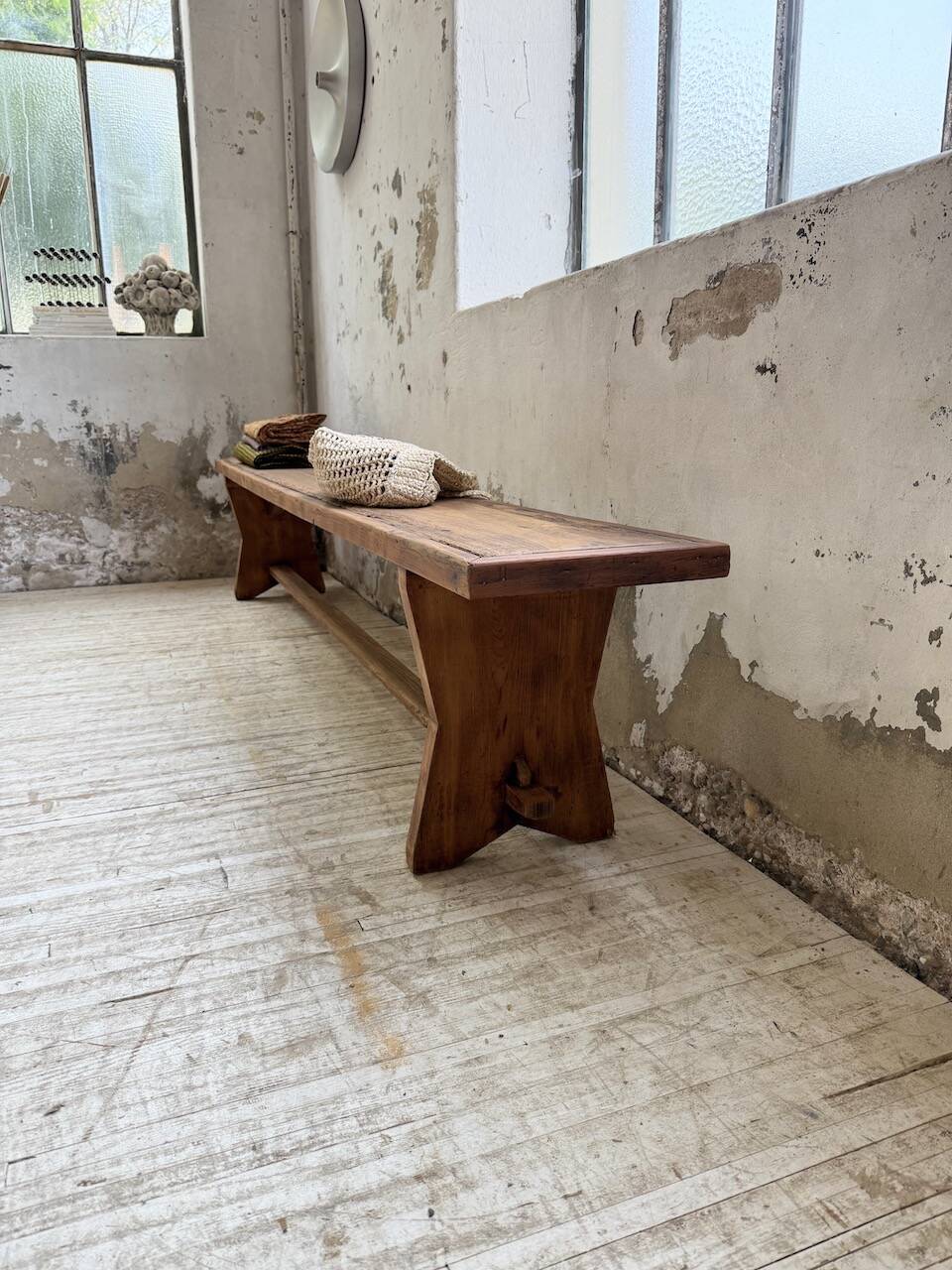 2.5m XL pine farm bench