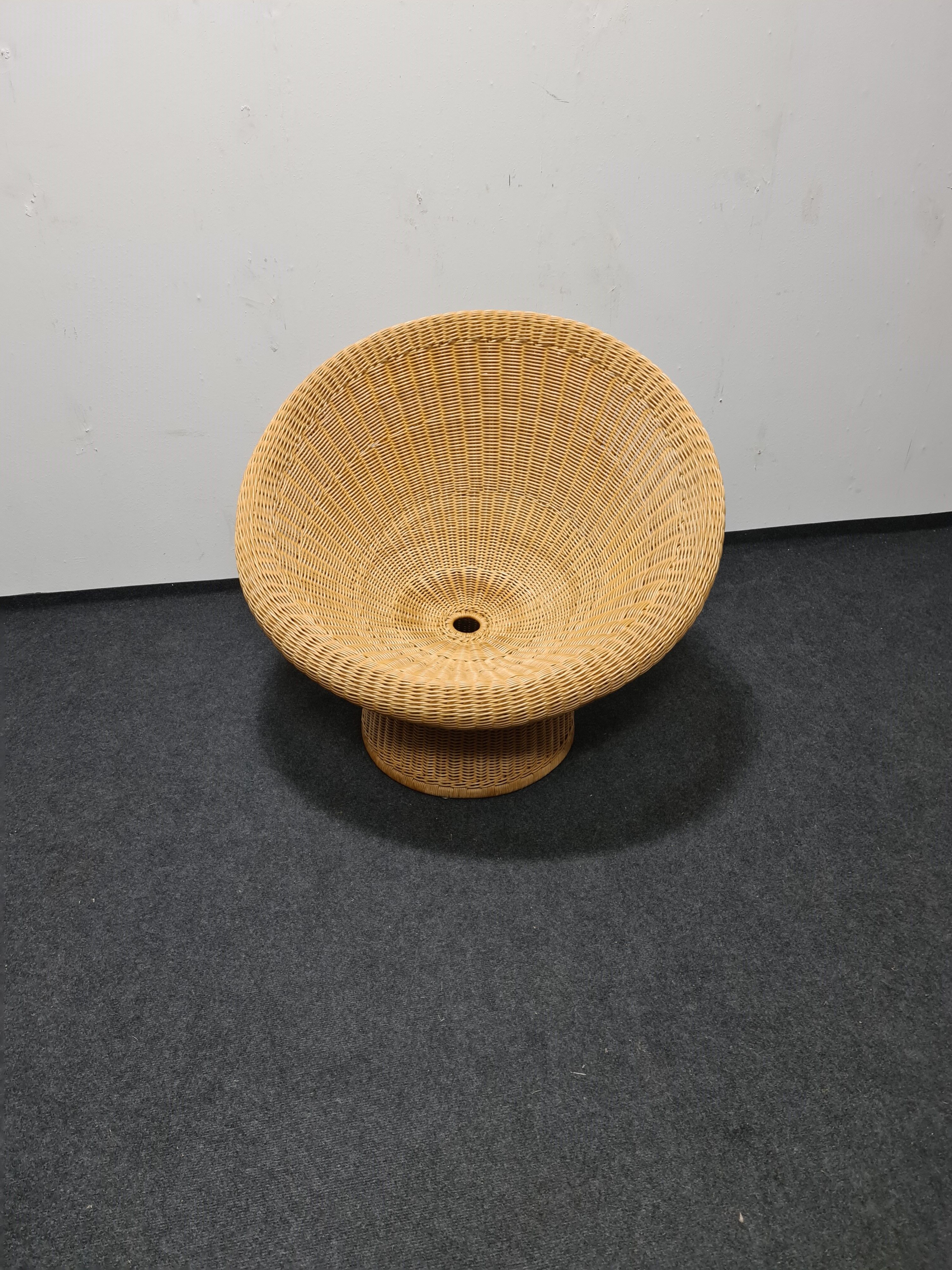 Vintage Egon Eiermann wicker chair model E 10