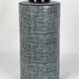 Black and grey porcelain vase by François Bernard