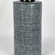 Black and grey porcelain vase by François Bernard