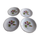4 plates of earthenware gien model Anemones diam 23.5 cm