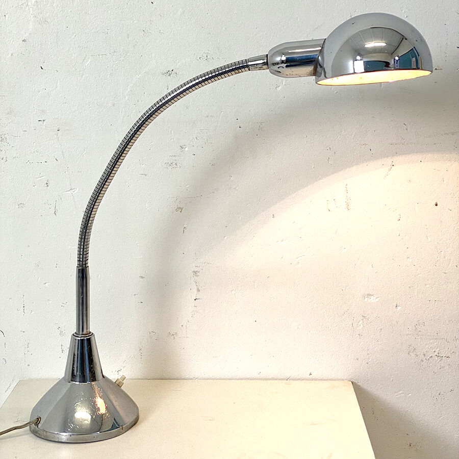 Desk lamp vintage chrome 50's