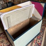 Corner bench rustic wooden chest