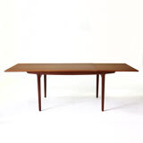 Extendible Scandinavian teak dining table, 1960s