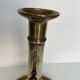 Large old brass candle holder