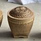 Traditional woven Indonesian basket light H40 D37