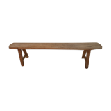 Natural wood farm bench
