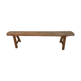 Natural wood farm bench