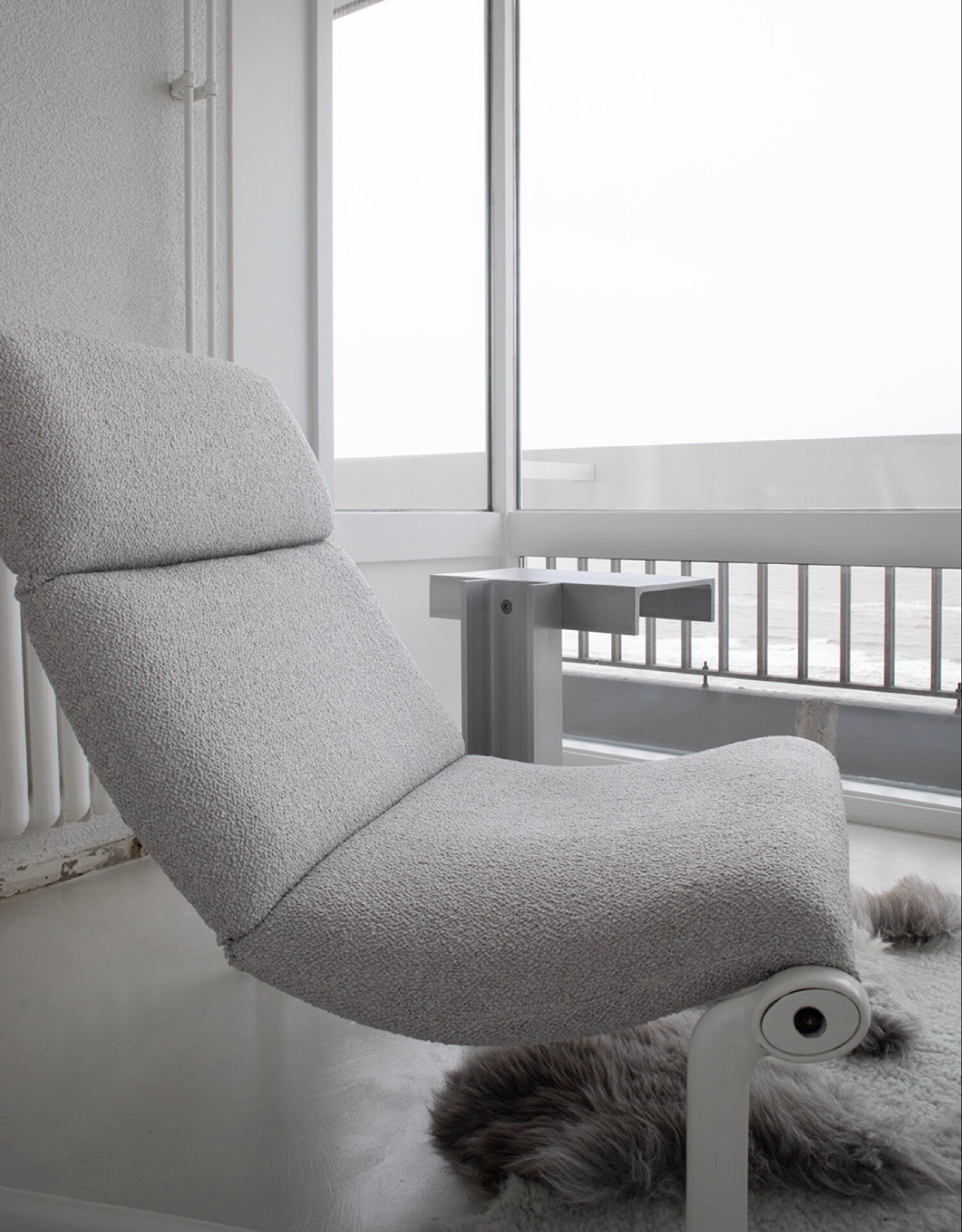 Fauteuil Sling Knoll International et repose-pieds par Hannah & Morrison 1971
