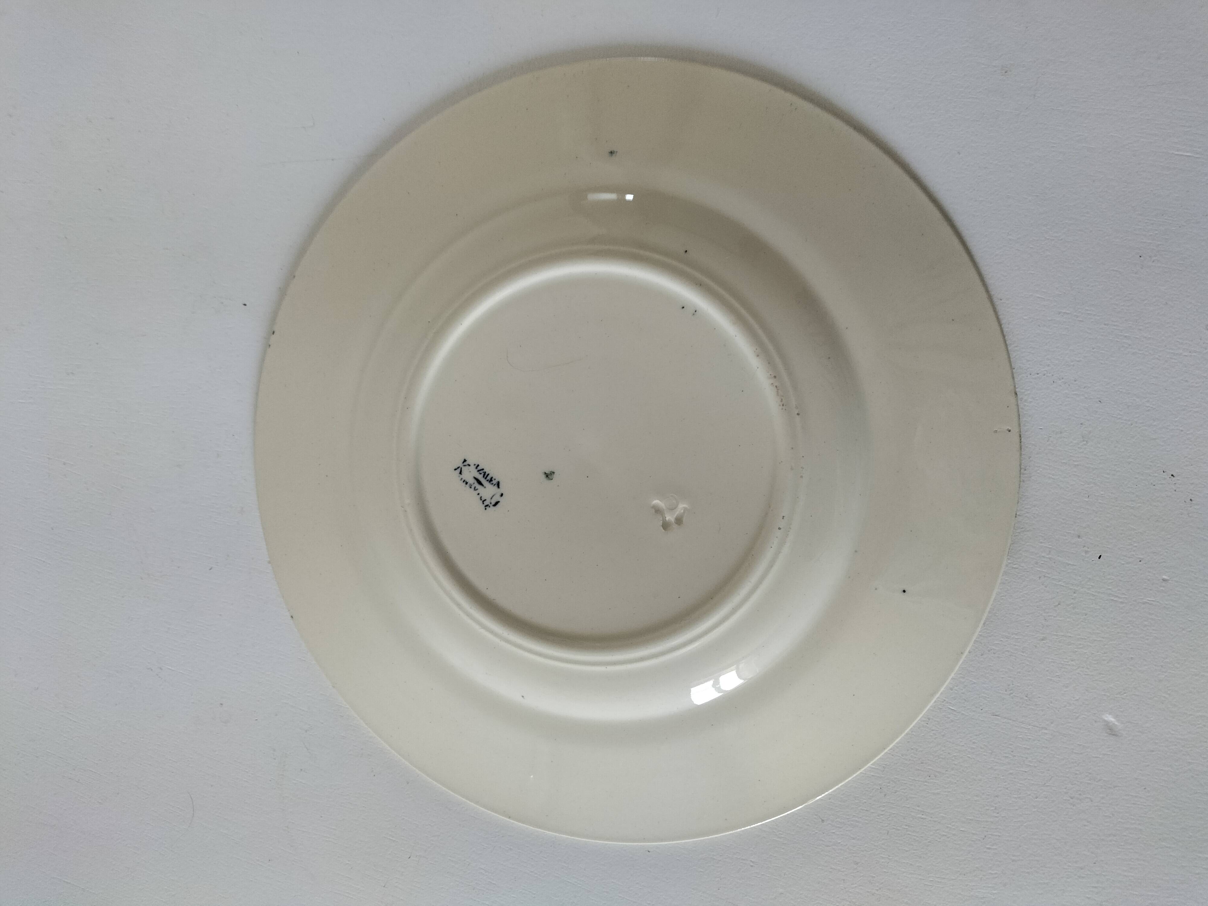 Antique plate, “Azaléa” model – KG Lunéville (circa 1930)