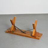 Assembly work, pine bench circa 1980