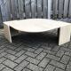 Beige marble coffee table by Roche Bobois, 1970s