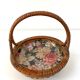 Rattan storage basket from the 50s/60s