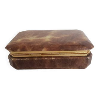 Old brown alabaster box