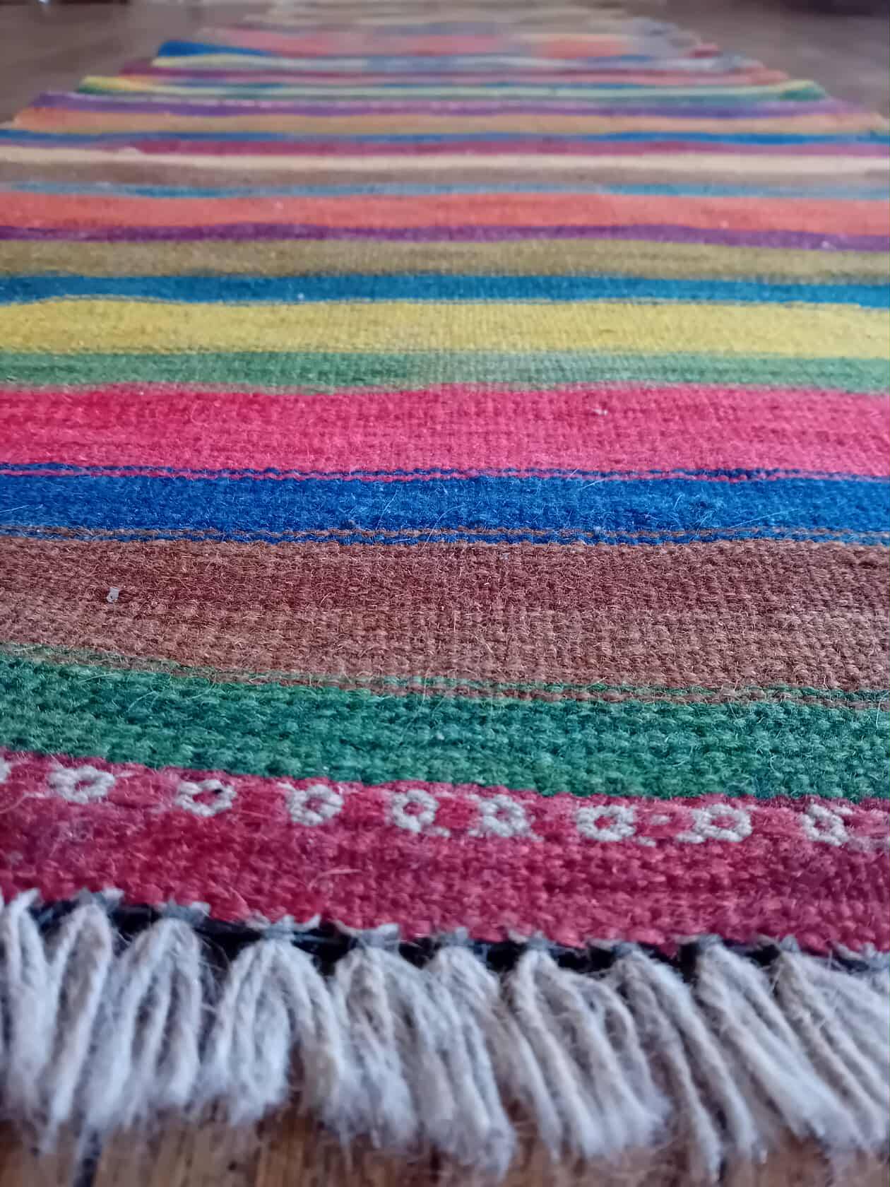 Handmade Indian Kilim 200x64cm